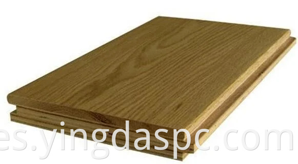 Piso de madera de parquet de madera de roble marrón oscuro resistente a la suciedad